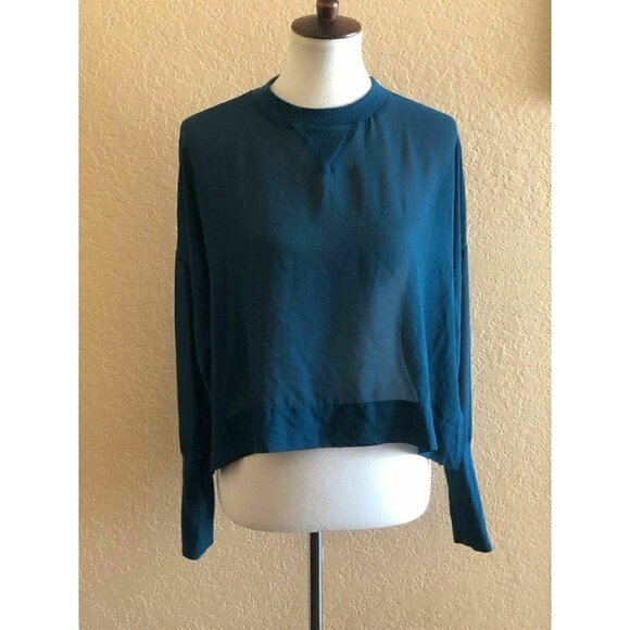 Nasty Gal Tops - Nasty Gal  Green Lightweight Love Chiffon Top XS